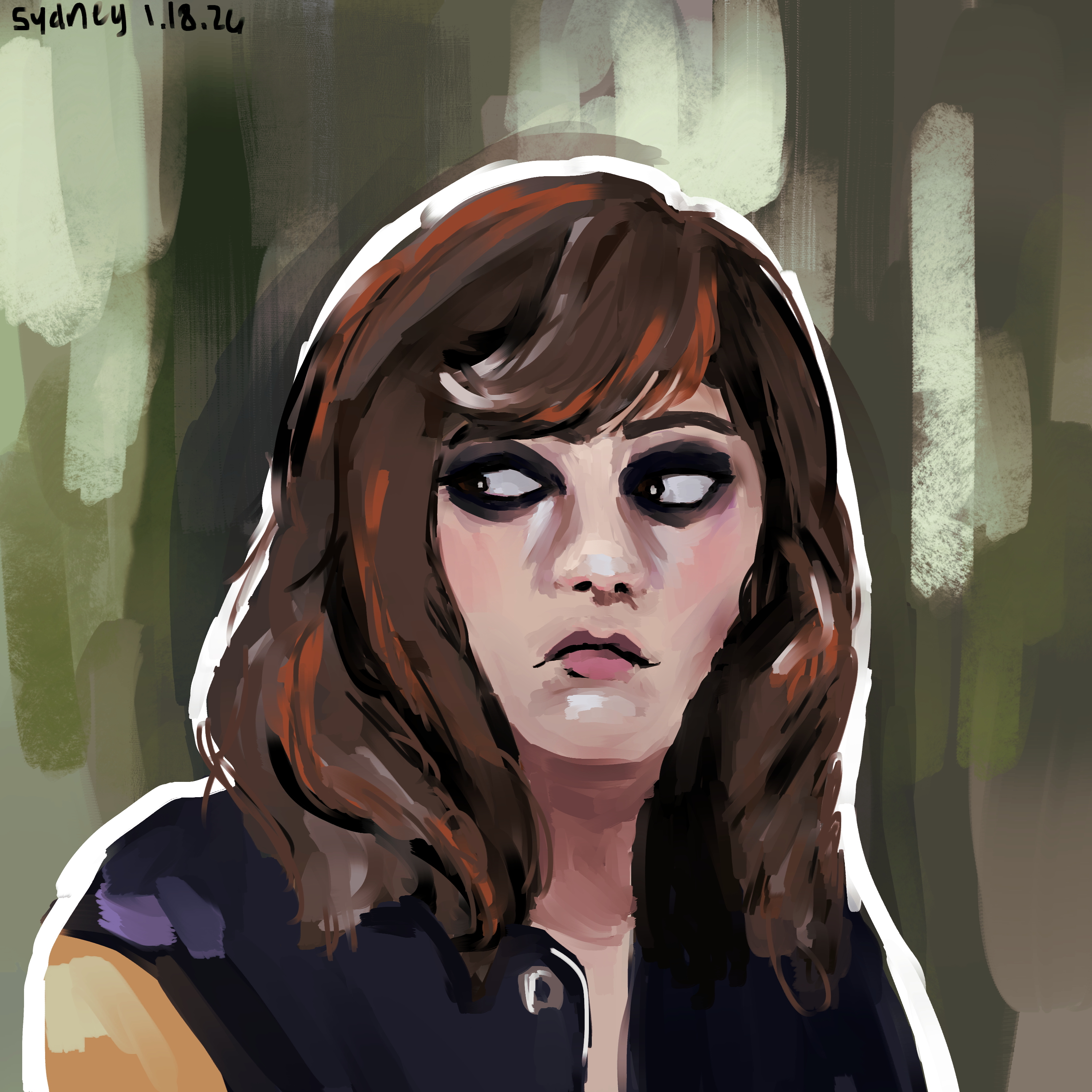 digital painting of Jackie Taylor